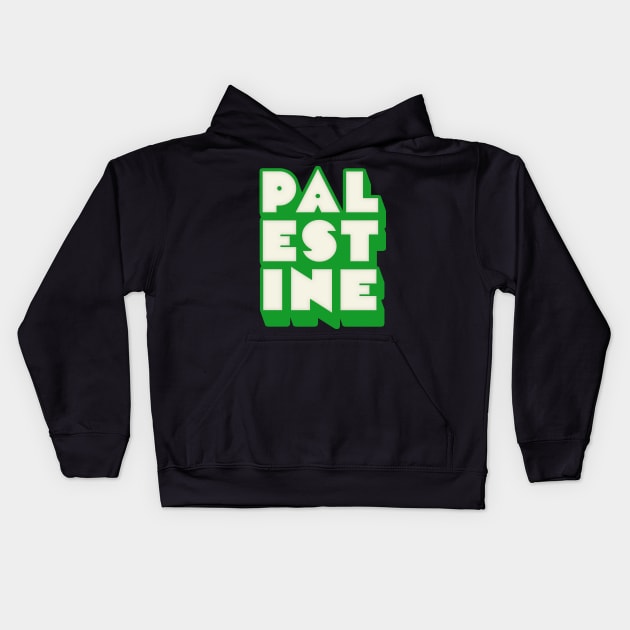 Palestine //// Retro Style Design Kids Hoodie by DankFutura